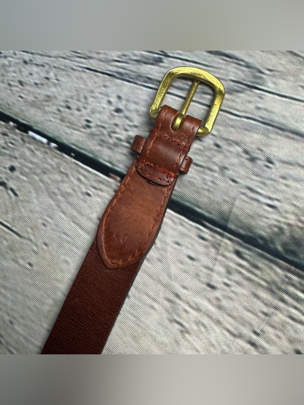 Smathers & Branson Men's Leather Belt American Flag Hand-Stitched Needlepoint 40 - Picture 8 of 12